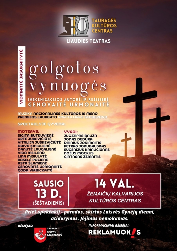 2024-01-13 Laisvės gynėjų diena. Spektaklis "Golgotos vynuogės"