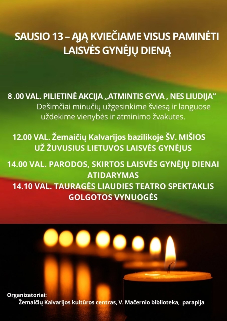 2024-01-13 Laisvės gynėjų diena, renginiai