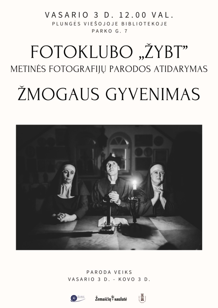 Fotoklubo ŽYBT parodos "Žmogaus gyvenimas" atidarymas