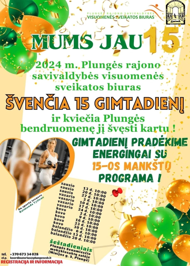15-os MANKŠTŲ programa!