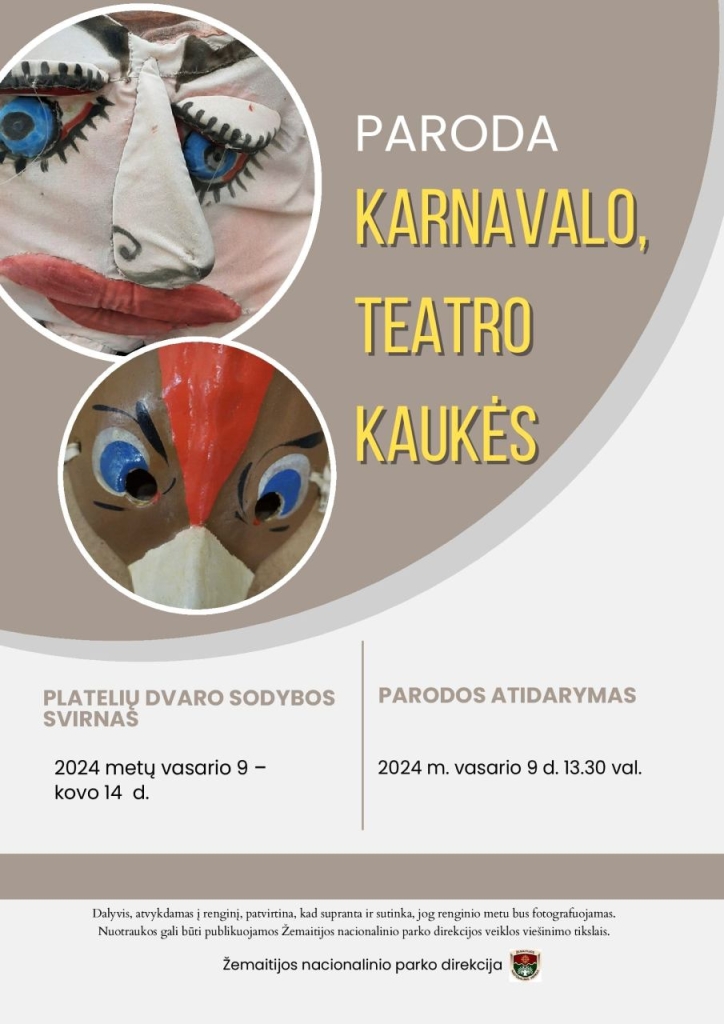 Paroda Karnavalo teatro kaukės