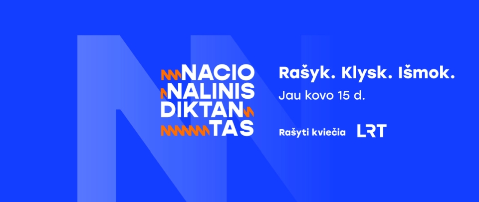 Nacionalinis diktantas - Rašyk. Klysk. Išmok.