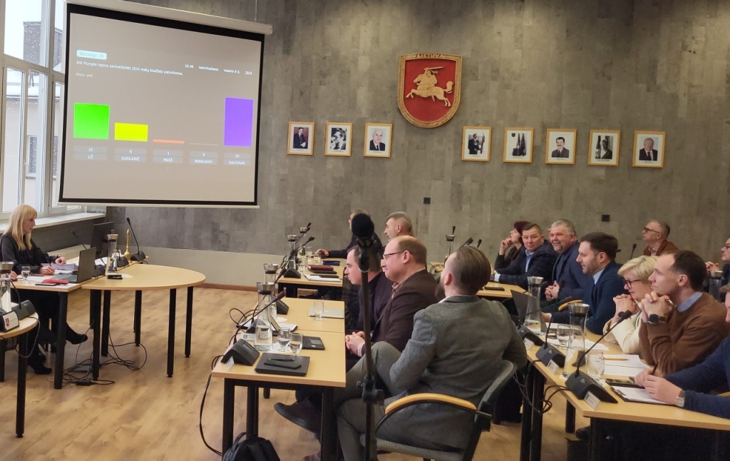2024 metų Savivaldybės biudžetas patvirtintas šešiolikai tarybos narių balsuojant „už“
