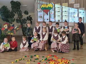 2024-03-07 Popietė – viktorina „Mano miestelis – dalis Lietuvos“ Alsėdžių kultūros centre, Renginio akimirka