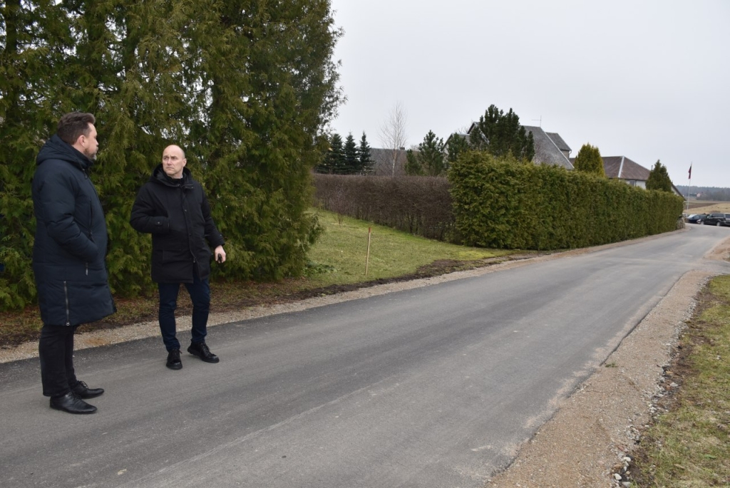 Žydrūnas Purauskis ir Dalius Pečiulis apžiūrėjo atnaujintą Kanalo gatvę