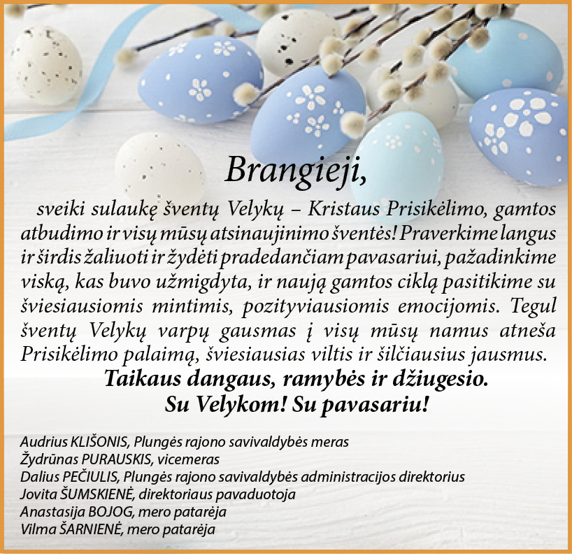 Velykos 2024 Savivalybės vadovų sveikinimas