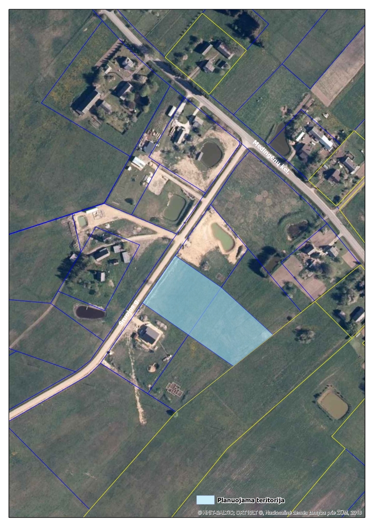 Planuojama teritorija Užlieknių k,