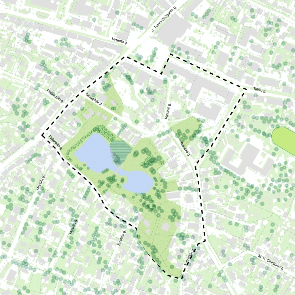 Palankės tvenkinys, Sinagogų gatvė ir Rietavo gatvės skveras - rengiama urbanistinė plėtros vizija