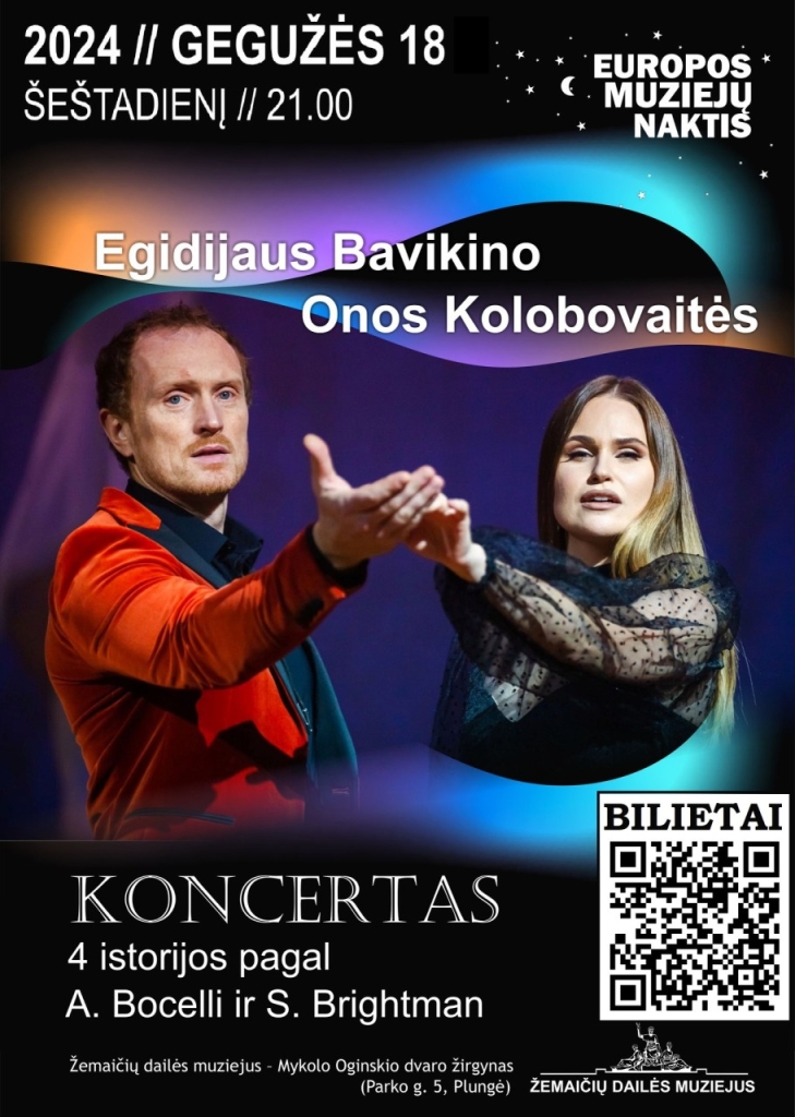 2024-05-18 muzieju naktis, E.Bavikino ir O.Kolobovaitės koncertas
