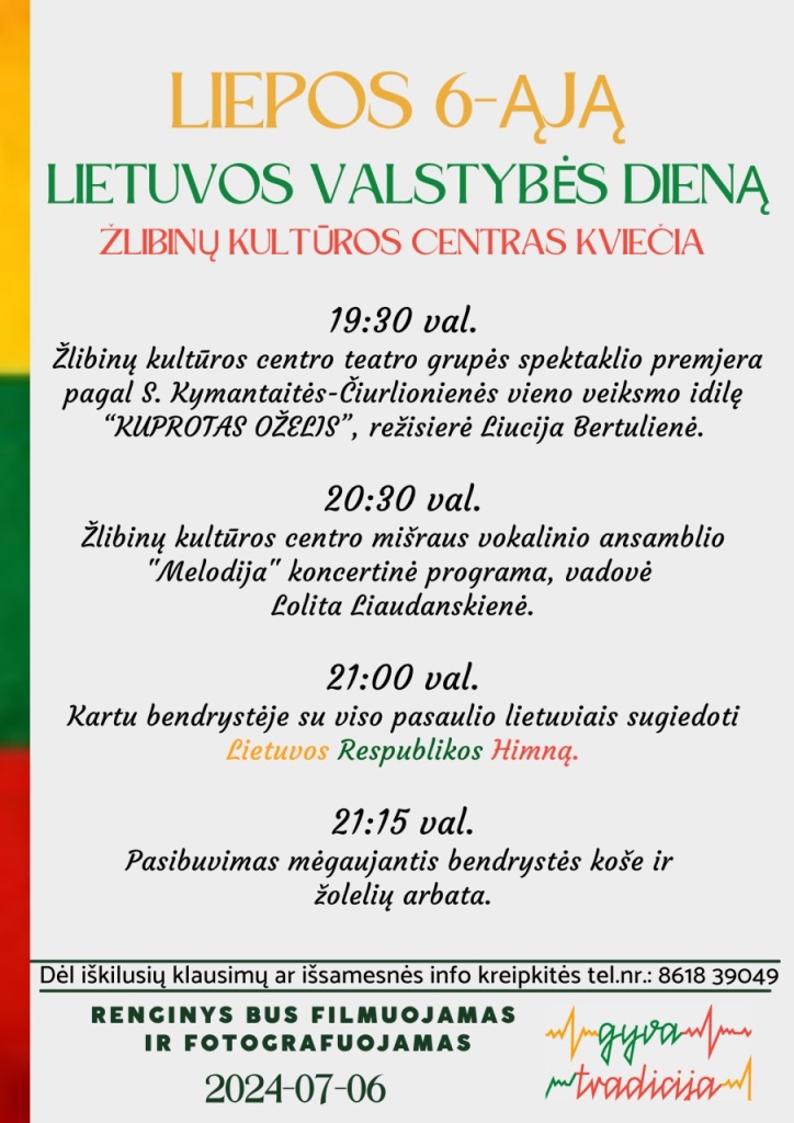 2024-07-06 Valstybės (Lietuvos karaliaus Mindaugo karūnavimo) ir Tautiškos giesmės diena
