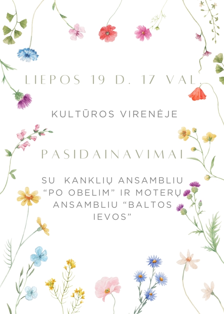 Pasidainavimai su ansambliais "Po obelim" ir "Baltos ievos"
