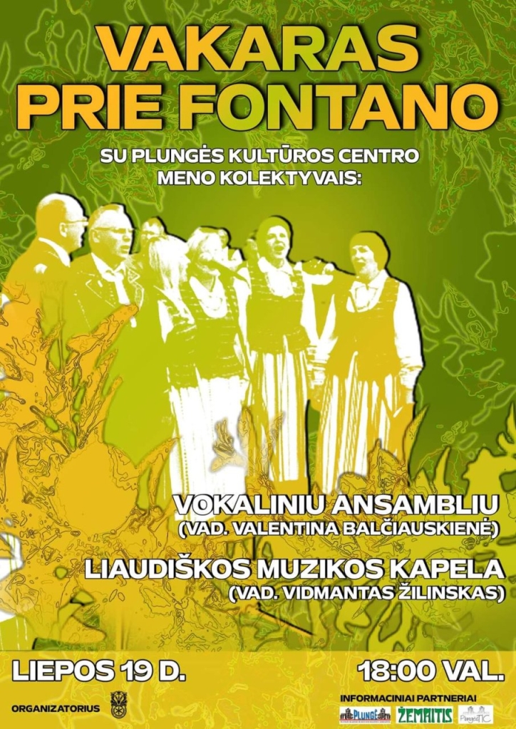 Vakaras ,,Prie fontano" su Vokaliniu ansambliu ir liaudiškos muzikos kapela