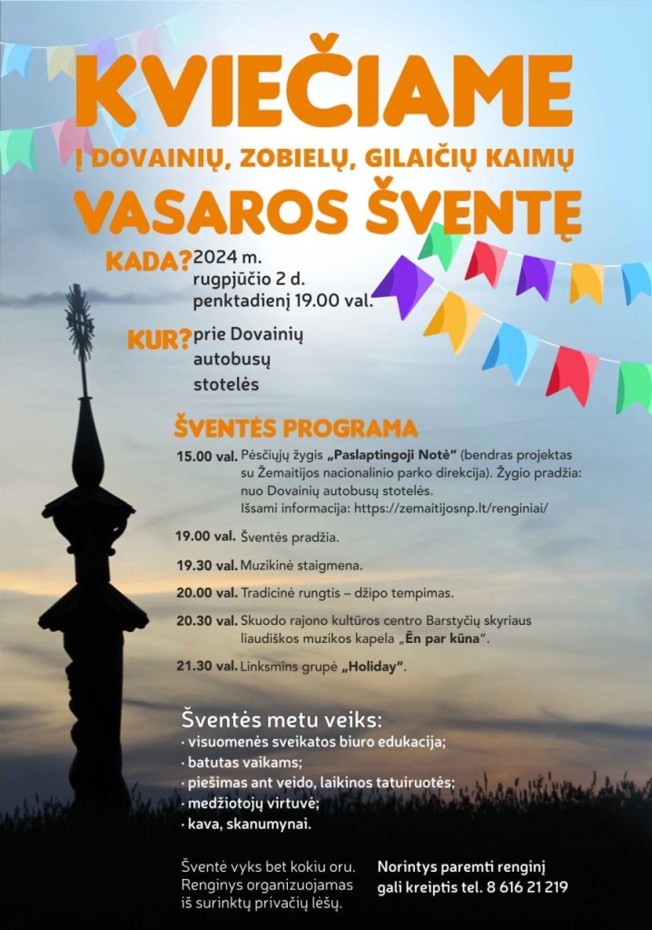 Dovainiu, Zobielų, Gilaičių kaimu vasaros sventė