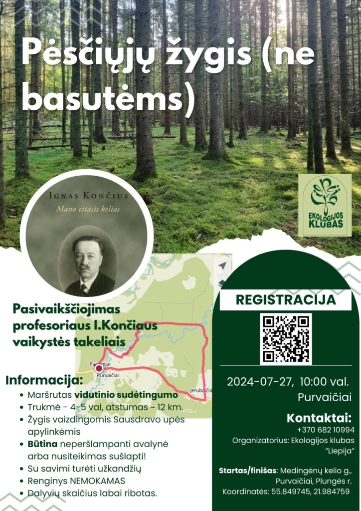 „Pasivaikščiojimas profesoriaus Igno Končiaus vaikystės takeliais“