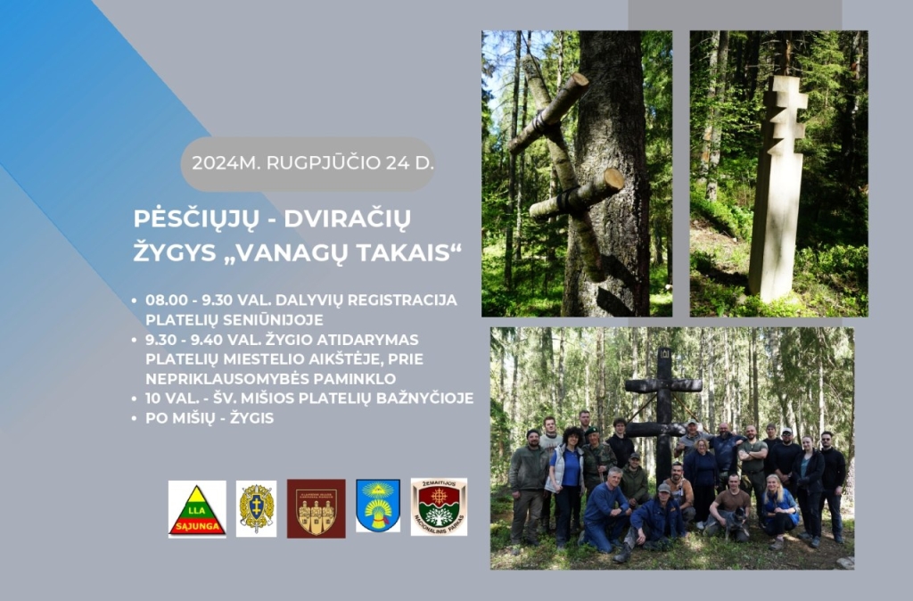 2024-08-24 PĖSČIŲJŲ IR DVIRAČIŲ ŽYGIS „VANAGŲ TAKAIS“