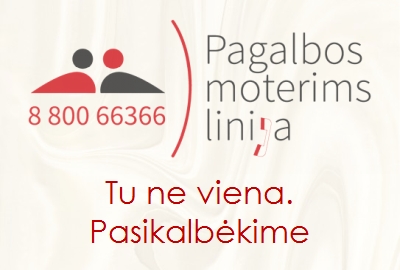 Pagalbos moterims linija, tel 8 800 66366