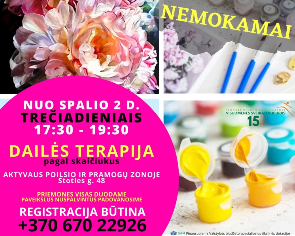 dailės terapija trečiadieniais