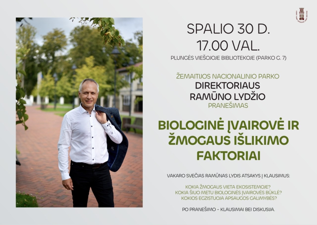 Žemaitijos nacionalinio parko direktorius Ramūnas Lydis