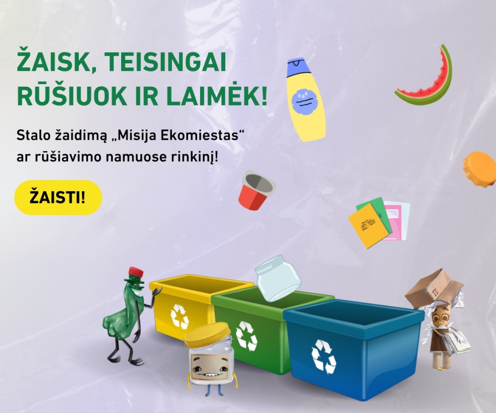 žaidimas „Misija Ekomiestas“