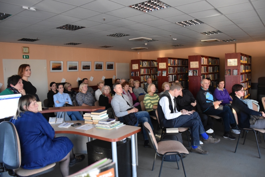 gyventojai Miesto bibliotekoje