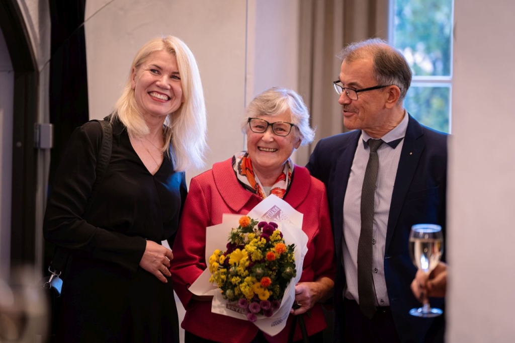 Žaneta Vaitkuvienė, Janina Danielienė ir Algirdas Pečiulis