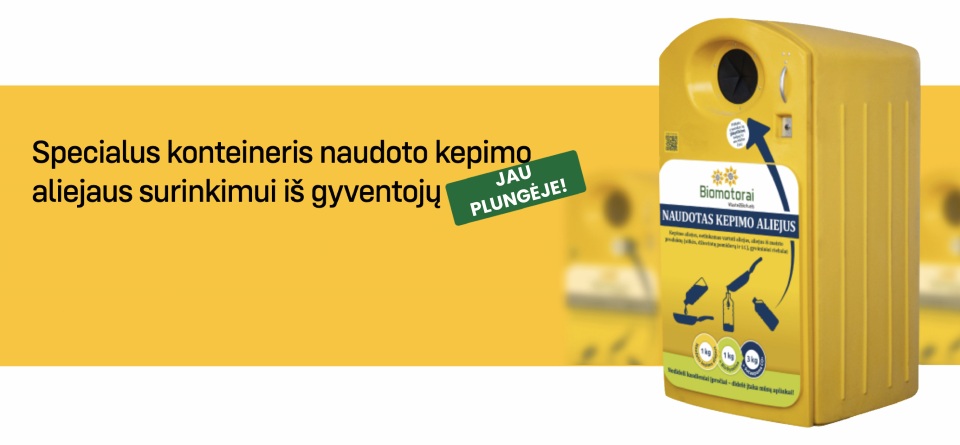 Aliejaus surinkimo konteineriai