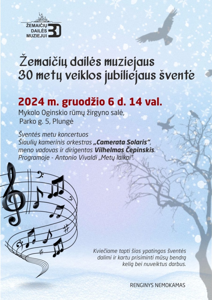 Žemaičių dailės muziejaus 30 metų veiklos jubiliejaus šventė