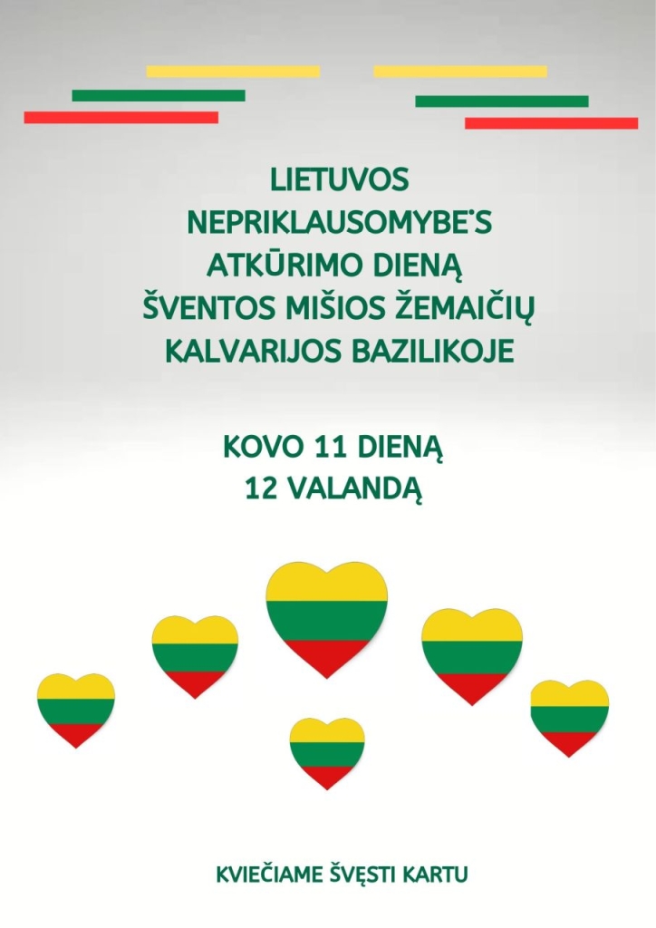 Lietuvos nepriklausomybės atkūrimo dienos renginiai