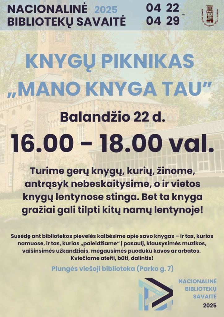 Knygų piknikas „Mano knyga tau“