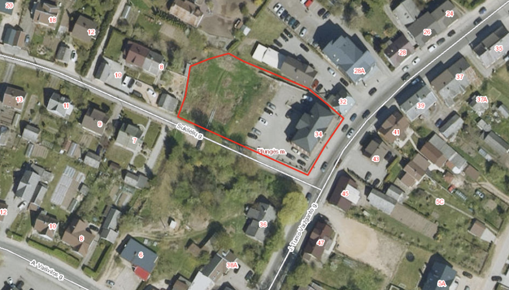 Planuojama teritorija Plungės m., šalia J. Tumo-Vaižganto g. ir Sukilėlių g.