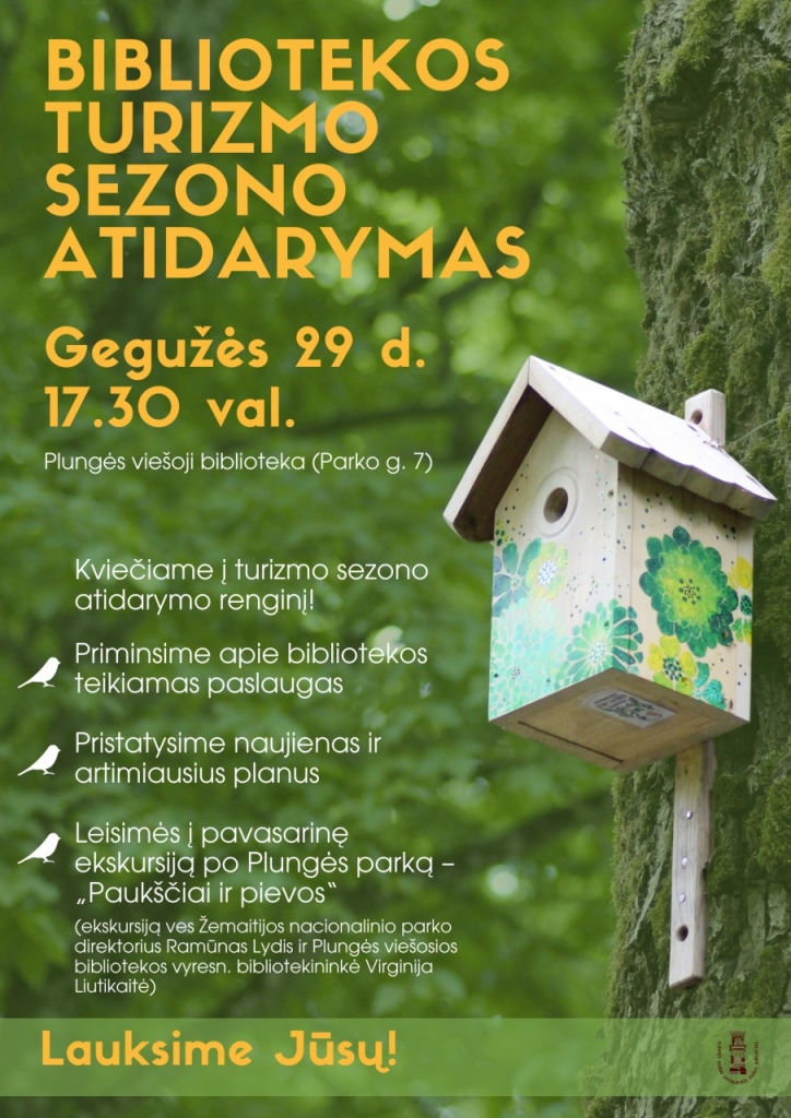 Bibliotekos turizmo sezono atidarymas