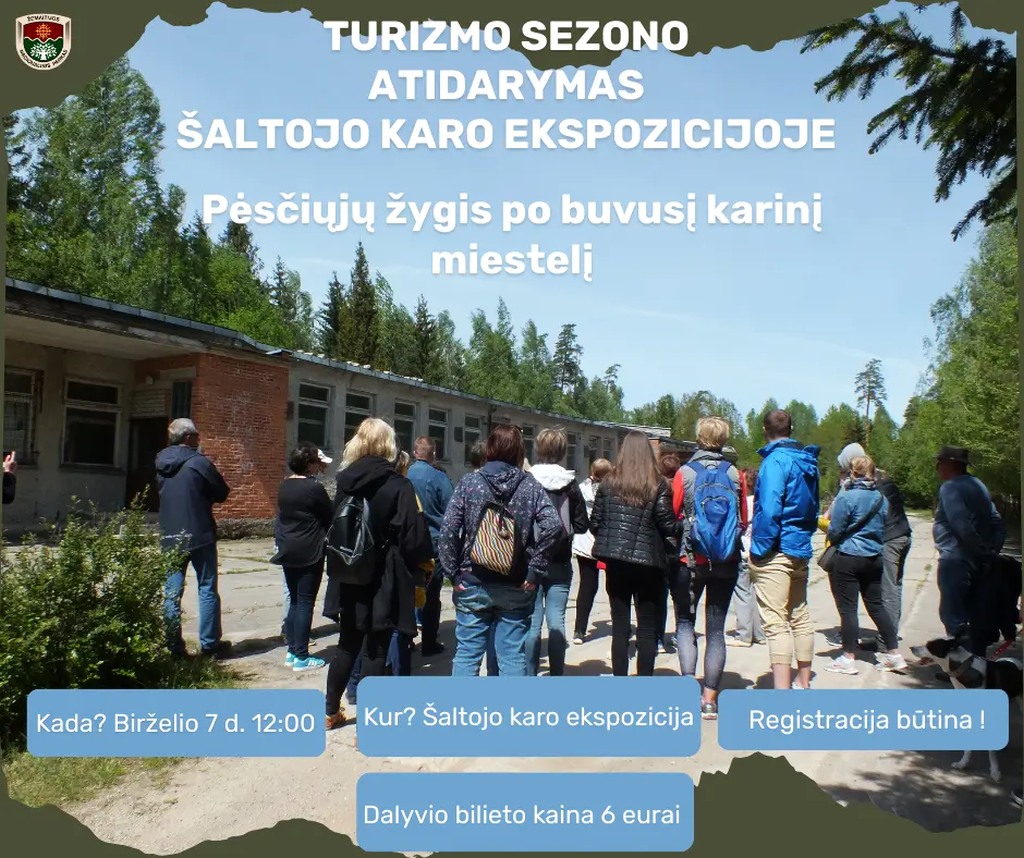 Žygeiviai buvusiame kariniame miestelyje