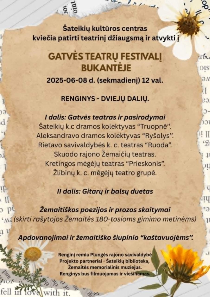 Gatvės teatrų festivalis Bukantėje