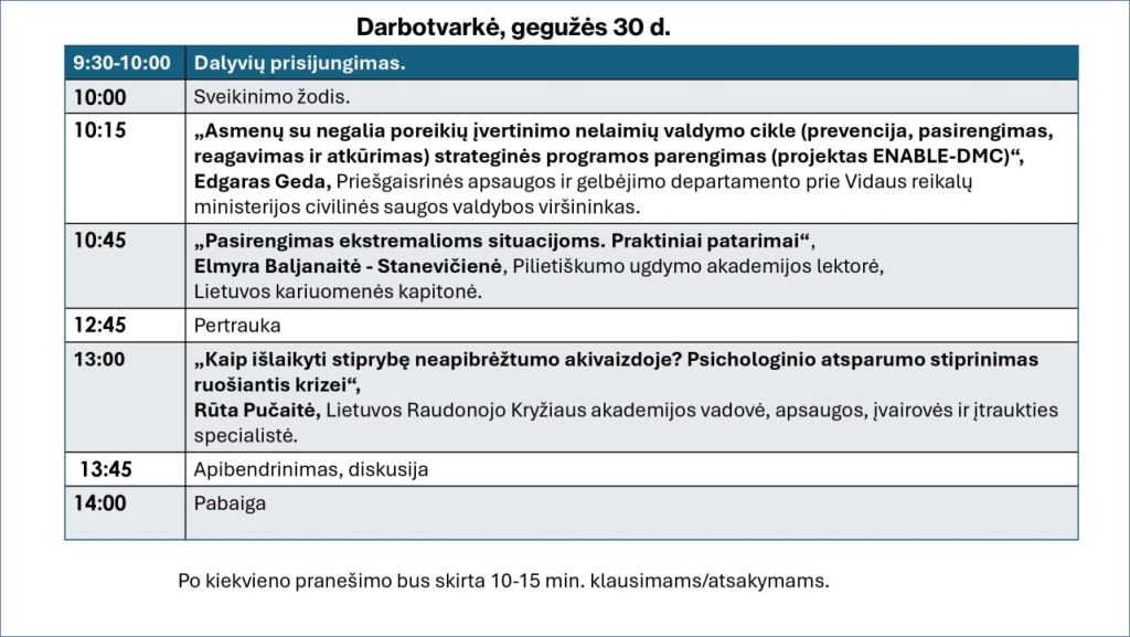 Darbotvarkė