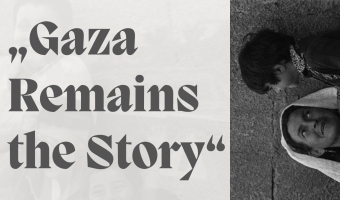 Informacinė paroda „Gaza Remains the Story“