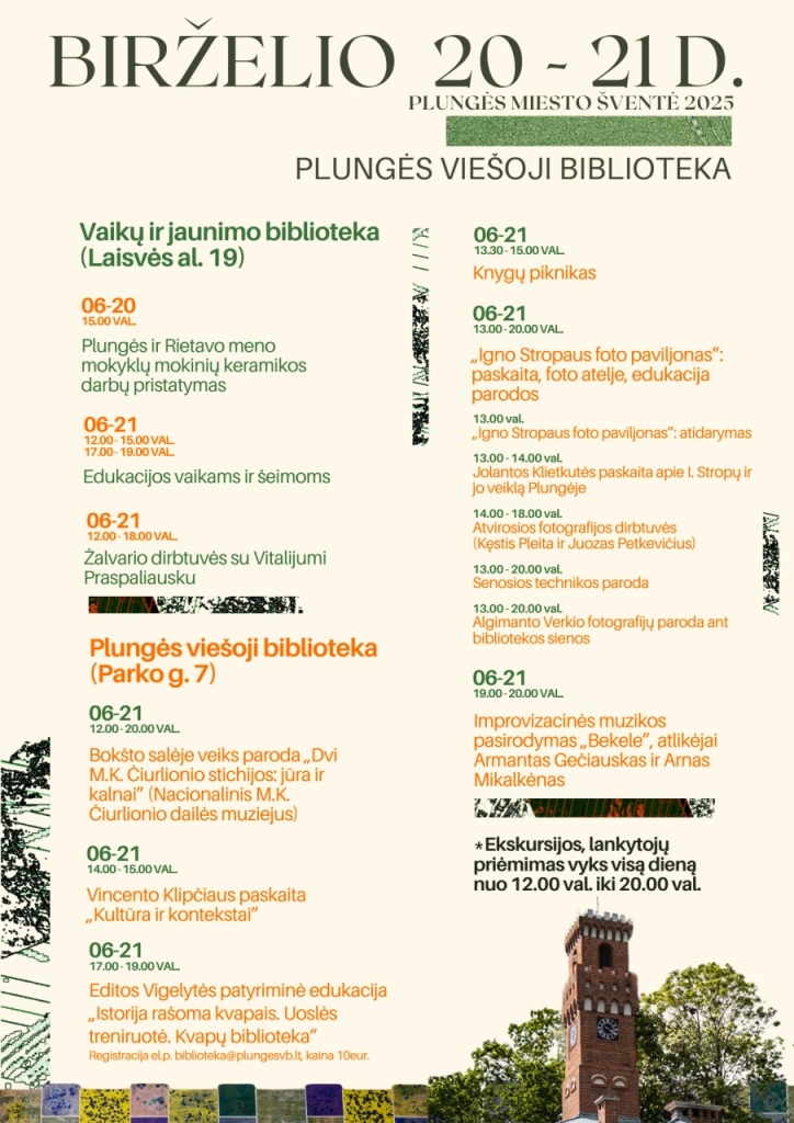 Plungės miesto šventė 2025 – šventė ir bibliotekoje