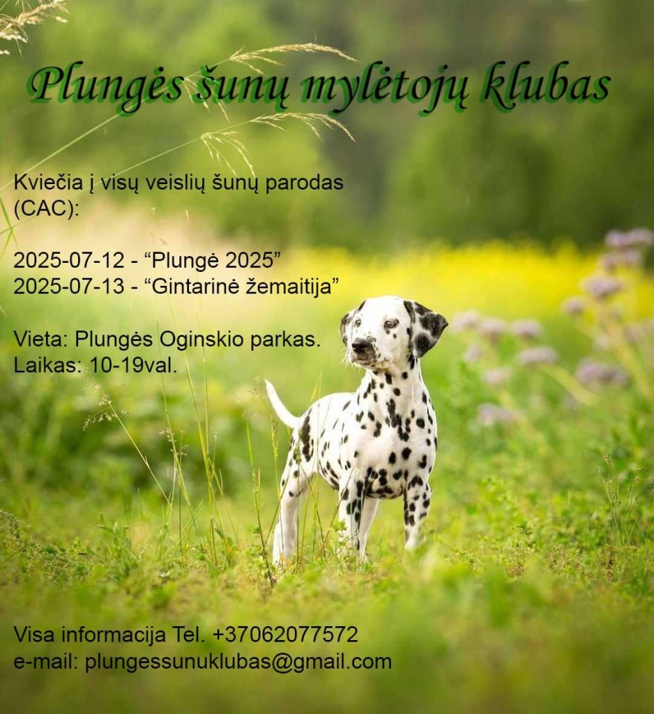 Plungės šunų mylėtojų klubas. Parodos