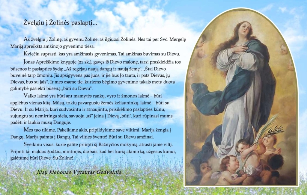 Klebono mintys (sveikinimas) Žolinei 2025-08-15