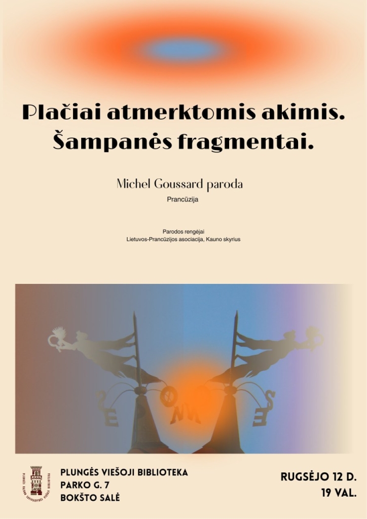 Michel Goussard (1936–2024) fotografijų parodos „Plačiai atmerktomis akimis. Šampanės fragmentai“ atidarymas