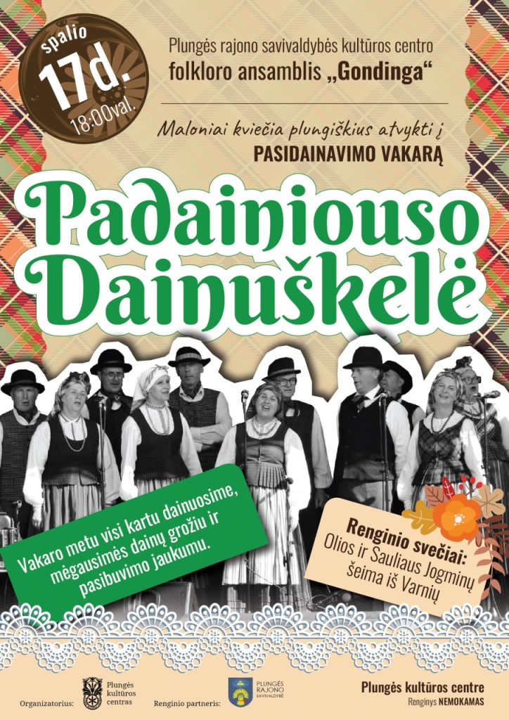 Pasidainavimo vakaras ,,Padainiouso dainuškelė