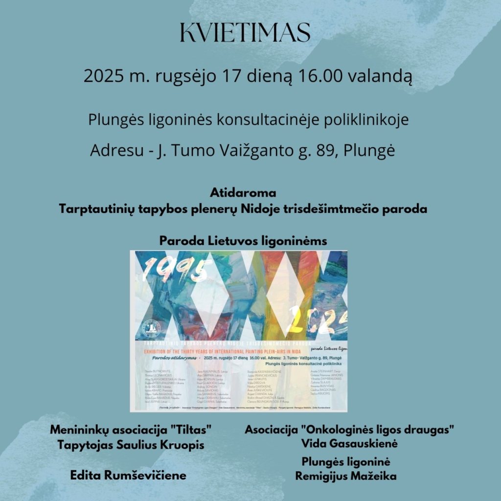 Parodos Plungės ligoninės konsultacinėje poliklinikoje I a. atidarymas