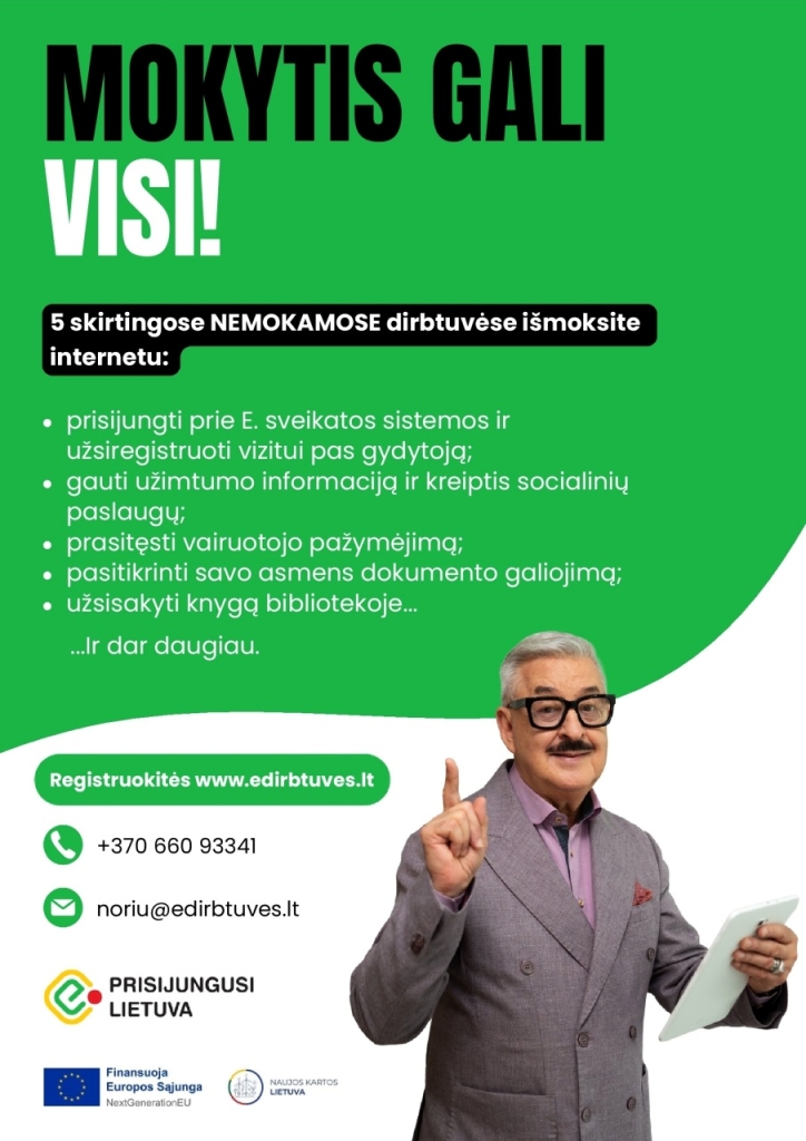 Mokymai - dirbtuvės senjorams