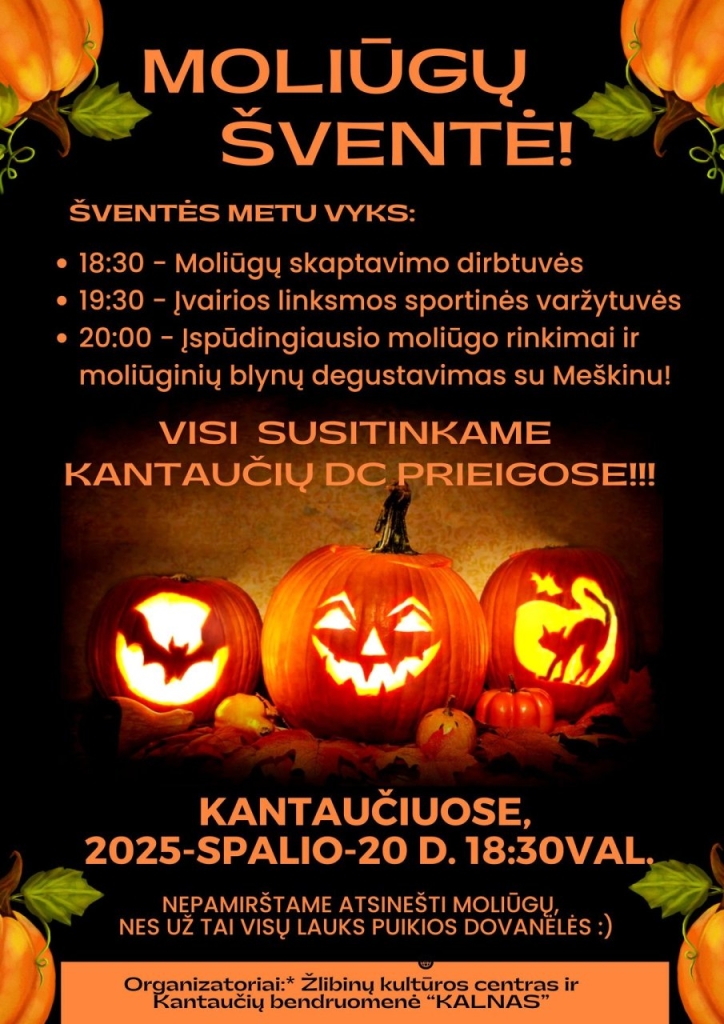Skaptuoti šviečiantys moliūgai