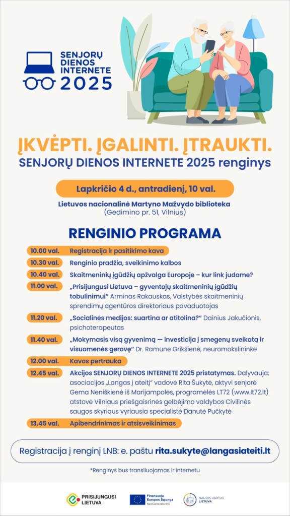 Senjorų dienos internete 2025-11-04