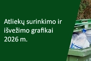 Atliekų surinkimo ir išvežimo grafikai 2026 m.