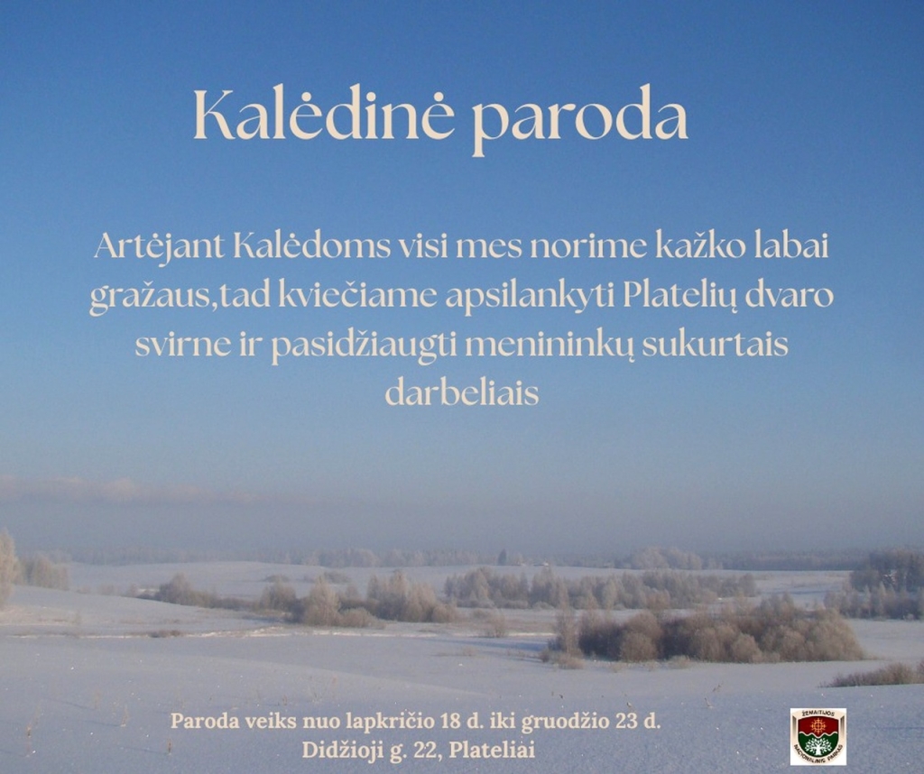 Kalėdinė paroda Platelių dvaro svirne