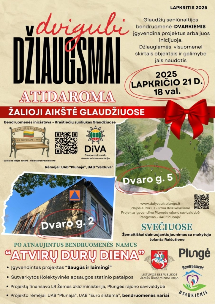 2025-11-21 Atidarymas aikštelės ir bendruomenės namų