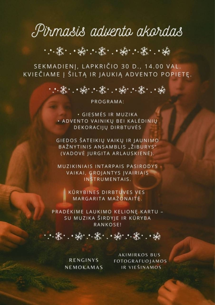 Advento akordas, giedantys vaikai