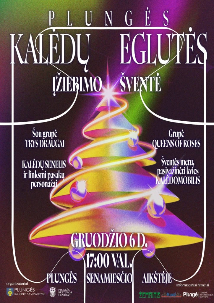 Neoninių spalvų eglutė