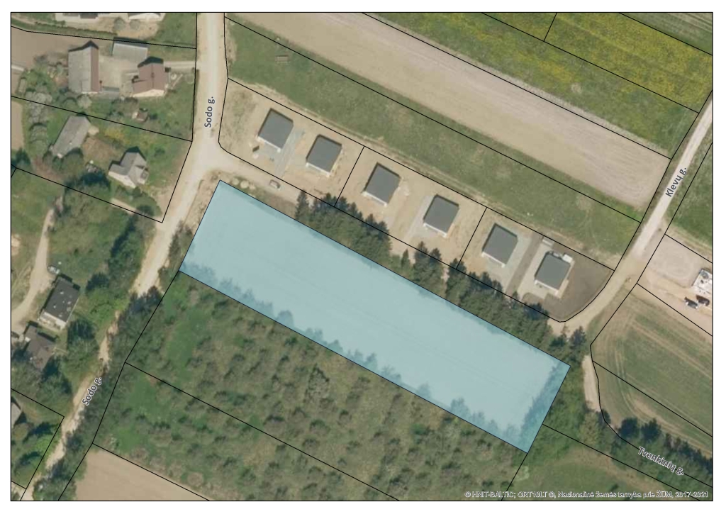 Planuojama teritorija Plungės r. sav., Varkalių k., Sodo g.